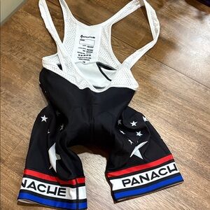 Panache Cycling Bib Shorts Size L Performance Active Athletic